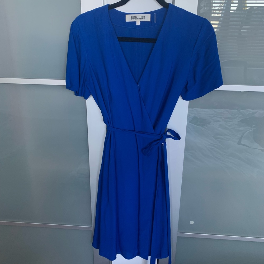 Diane Von Furstenberg - Savilla Wrap Dress, Cobalt. DVF